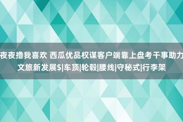 夜夜撸我喜欢 西瓜优品权谋客户端靠上盘考干事助力文旅新发展$|车顶|轮毂|腰线|守秘式|行李架